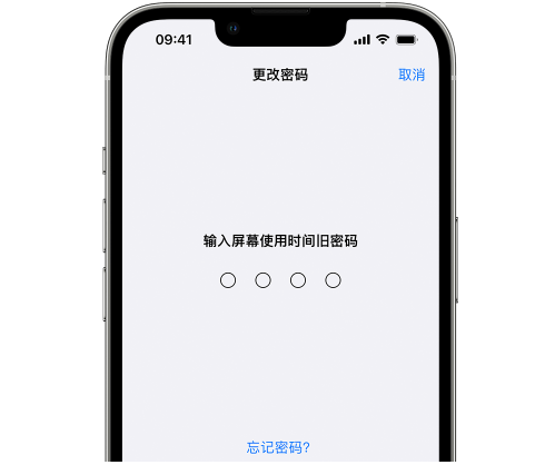 长安镇iPhone屏幕维修分享iPhone屏幕使用时间密码忘记了怎么办 