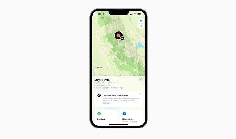 长安镇苹果14维修分享iPhone14系列中 FindMy功能通过卫星分享位置方法教程 